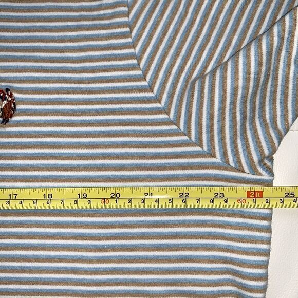 US Polo Assn. Luxuri Feel Men's Striped Short Sleeve Shirt Size XL - Picture 3 of 7